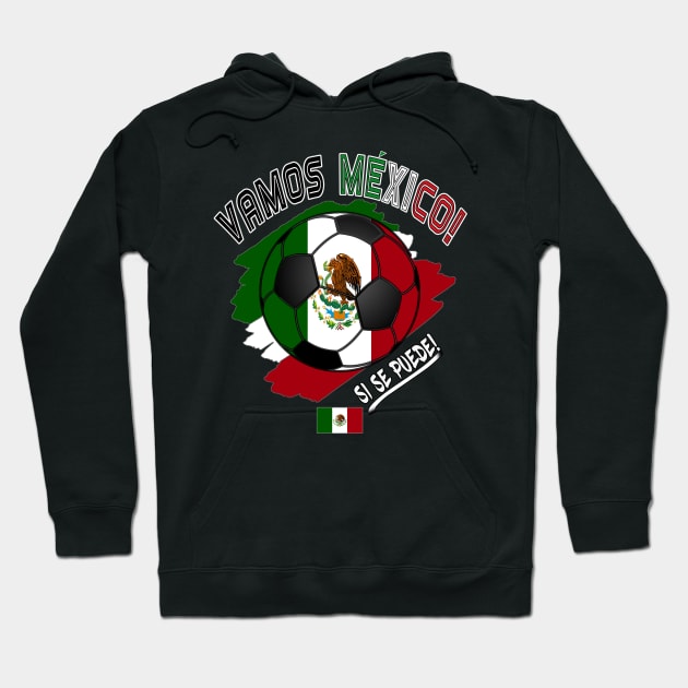 Playera Mexico Soccer Team Seleccion Mexicana de futbol Hoodie by soccer t-shirts